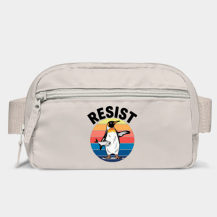 Funny - Penguin - Resist - Retro - Protest – Political - Satire - Vintage - Design Bag
