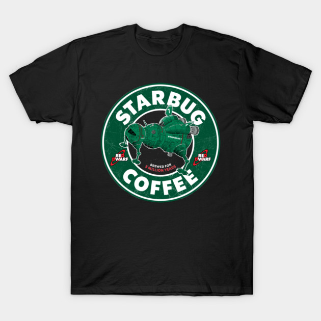 Starbug Coffee red dwarf T-Shirt by technofaze