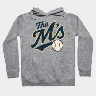 The M's – Vintage Baseball Script Design Hoodie