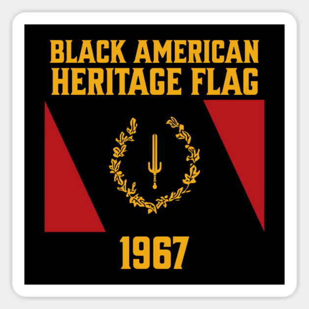 Black American Heritage Flag 1967 Magnet by UrbanLifeApparel