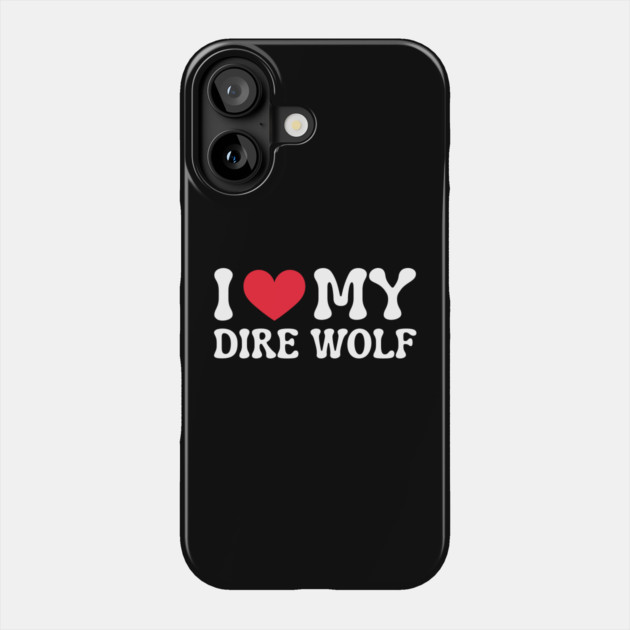 Dire-Wolf Phone Case by Creatifly Graphic Tees