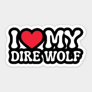Dire-Wolf Sticker