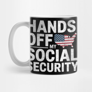 Hands-Off-My-Social -Security-retro Mug
