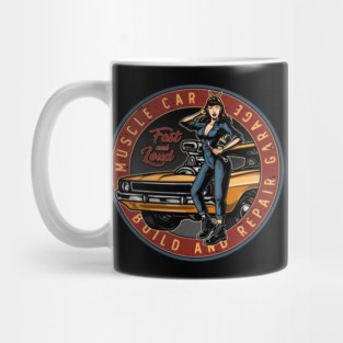 Muscle Car Garage Mug