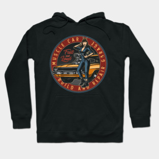 Muscle Car Garage Hoodie