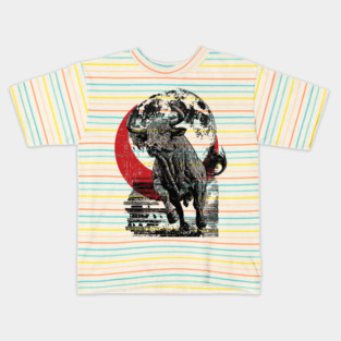 Bull and Blood Moon - Japanese Power Design Kids T-Shirt