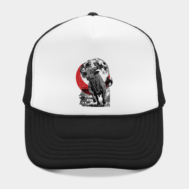 Bull and Blood Moon - Japanese Power Design by TuncGK