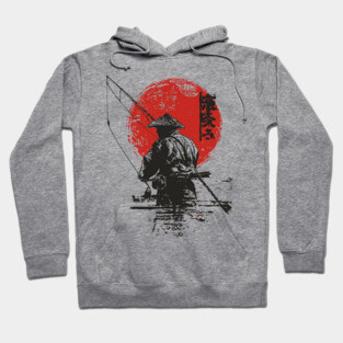Serene Japanese Fisherman at Dawn Hoodie