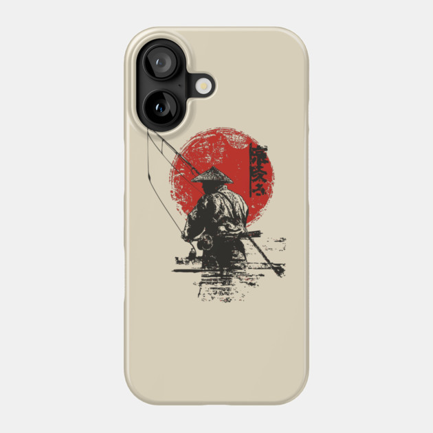 Serene Japanese Fisherman at Dawn Phone Case by TuncGK