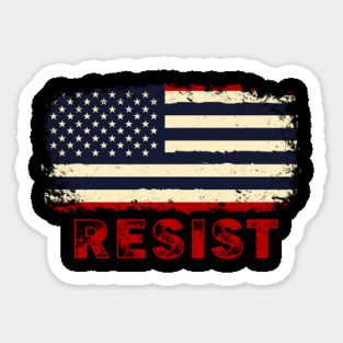 American Flag Resist Magnet