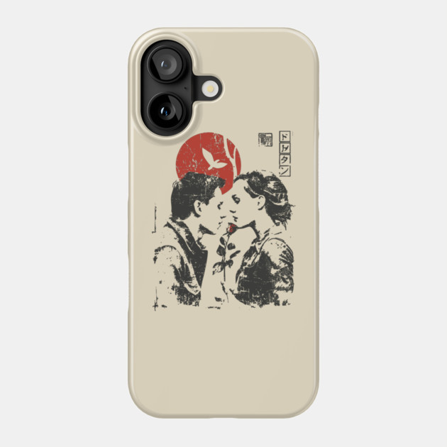 Lovers Under the Red Sun - Japanese Romance Design Phone Case by TuncGK
