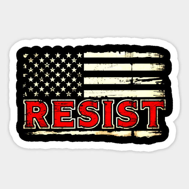 Resist Flag Magnet by UrbanLifeApparel