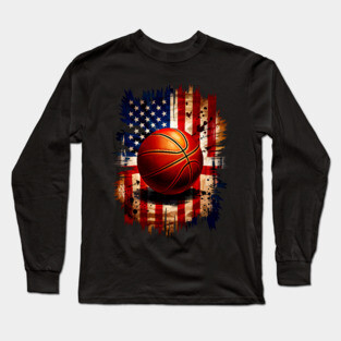 American Basketball, USA Basketball Long Sleeve T-Shirt