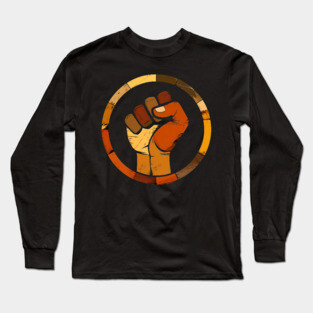 Diversity Protest Fist, Black Power fist Long Sleeve T-Shirt