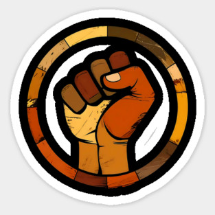 Diversity Protest Fist, Black Power fist Magnet