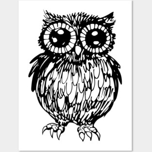 Halloween owl Posters and Art