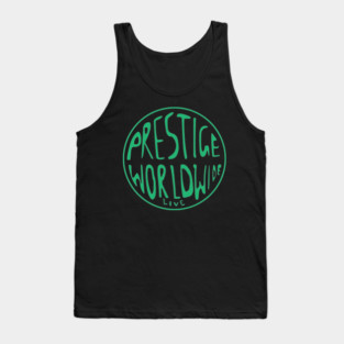 Prestige Worldwide Logo – Funny Step Brothers Design for Will Ferrell Comedy Fans Tank Top
