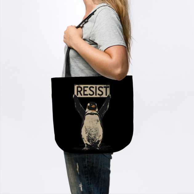 Resist-Penguin by Creatifly Graphic Tees
