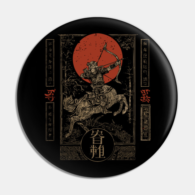 Sagittarius Archer in Japanese Warrior Armor Pin by TuncGK