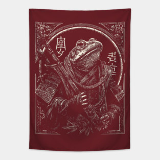Wise Frog Monk – Eastern Zodiac Inspired Art Tapestry