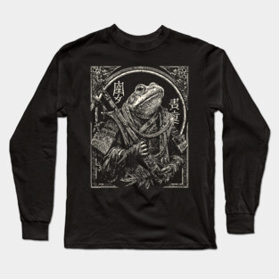 Wise Frog Monk – Eastern Zodiac Inspired Art Long Sleeve T-Shirt