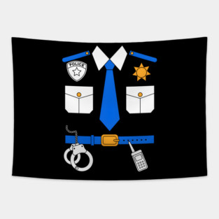 police uniform Tapestry