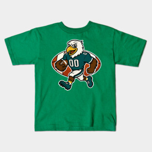 Fierce Eagle Football Mascot – Fly, Eagles Fly! Kids T-Shirt