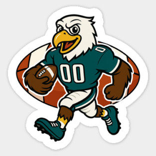 Fierce Eagle Football Mascot – Fly, Eagles Fly! Sticker
