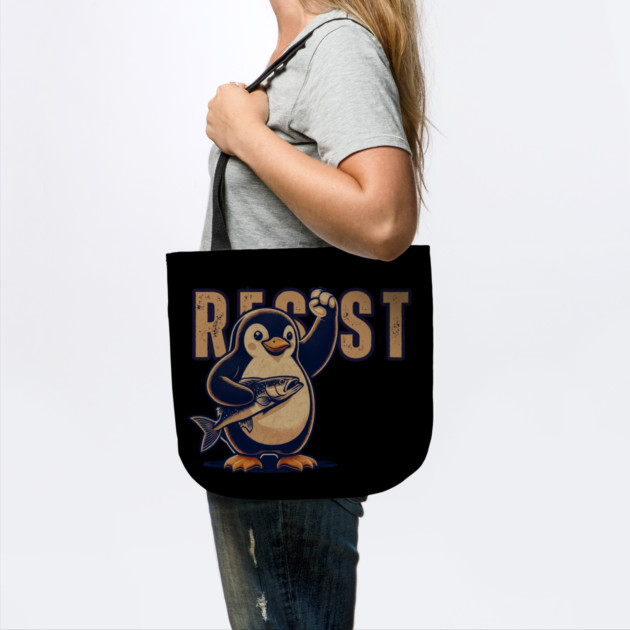 Resist-Penguin by Creatifly Graphic Tees