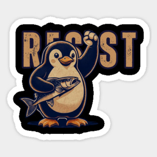 Resist-Penguin Magnet