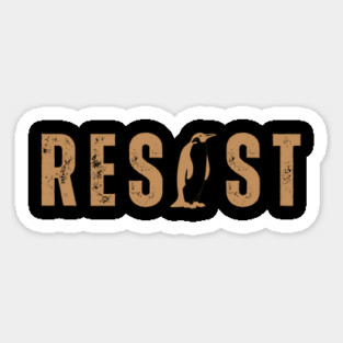Resist-Penguin Magnet