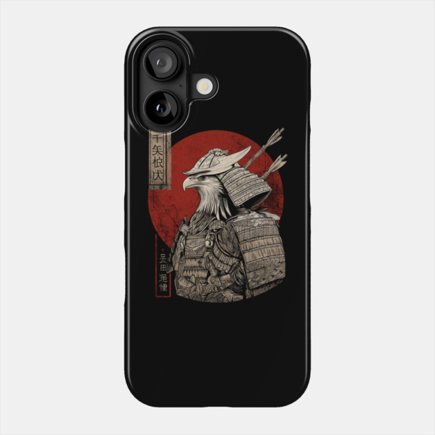 Eagle Samurai Warrior in Ukiyo-e Style Phone Case by TuncGK