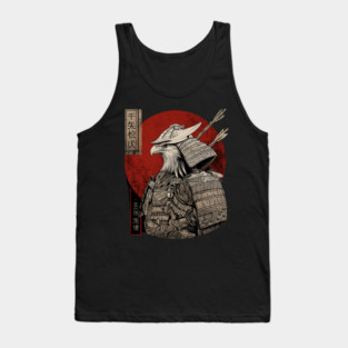 Eagle Samurai Warrior in Ukiyo-e Style Tank Top