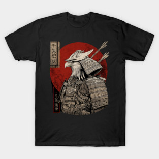Eagle Samurai Warrior in Ukiyo-e Style T-Shirt