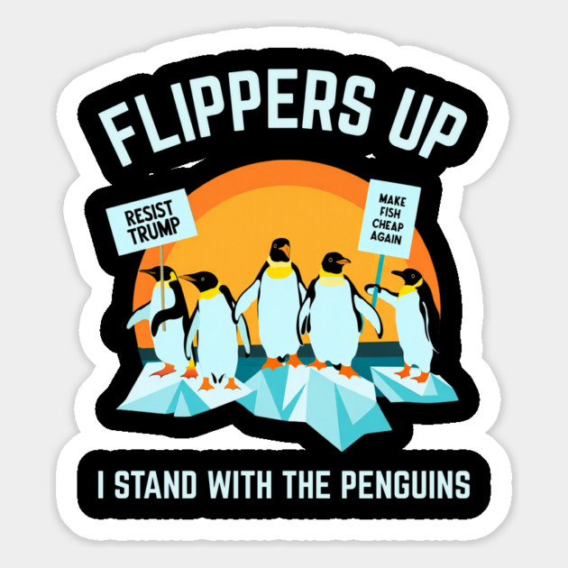 Resist-Penguin Magnet by Creatifly Graphic Tees