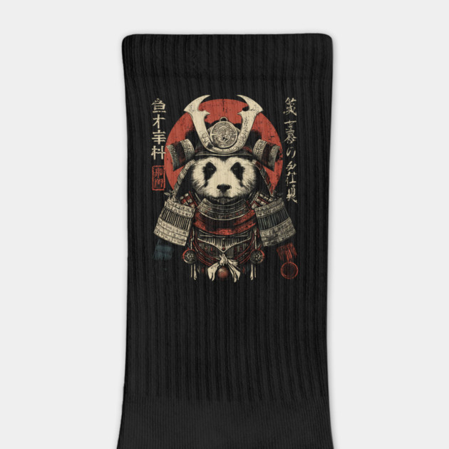 Panda Warrior in Sacred Armor – Japanese Ink Style by TuncGK