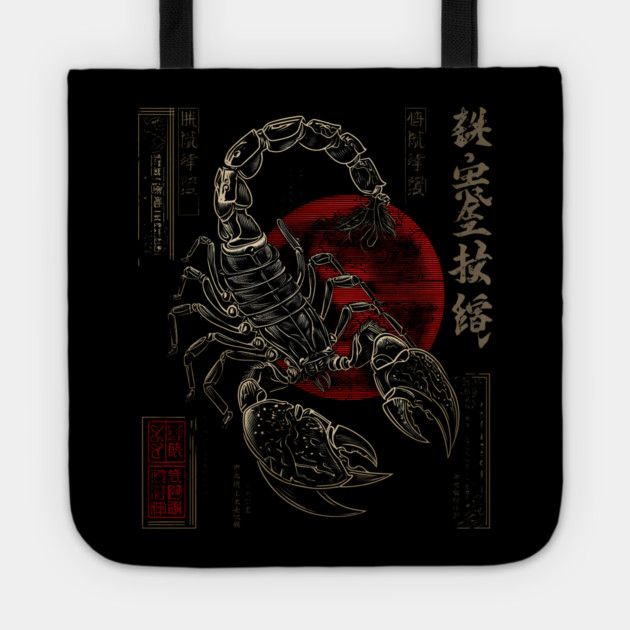 Celestial Scorpion in Cosmic Japanese Ink Tote by TuncGK