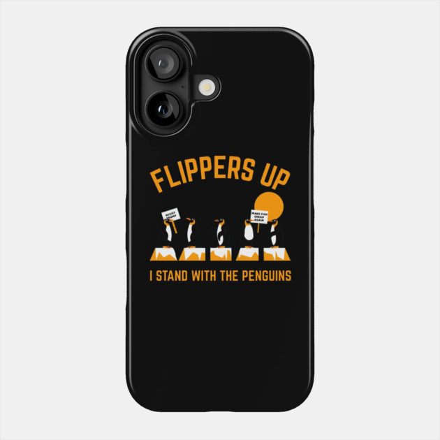 Resist-Penguin Phone Case by Creatifly Graphic Tees