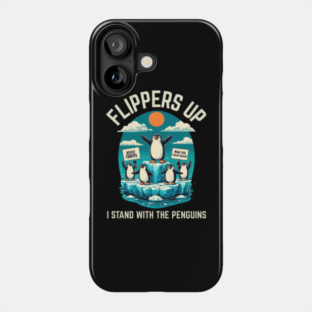 Resist-Penguin Phone Case by Creatifly Graphic Tees