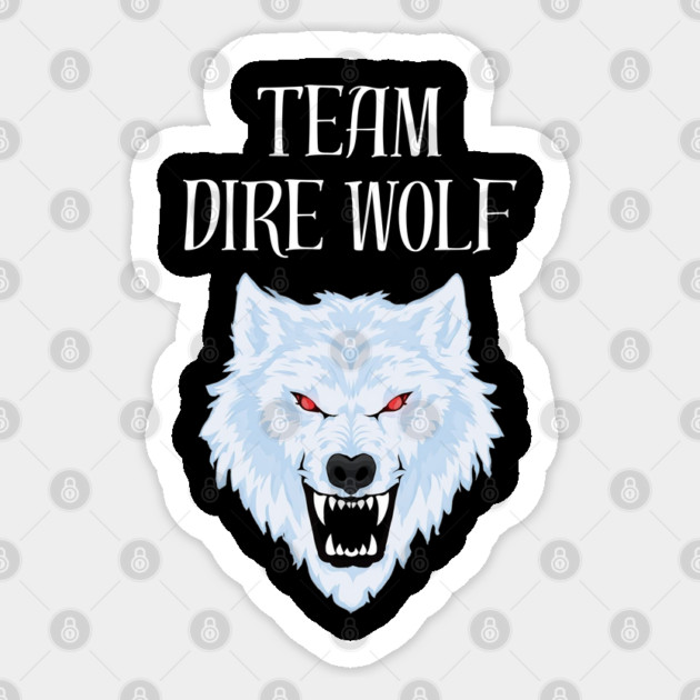 Dire-Wolf Sticker by Creatifly Graphic Tees