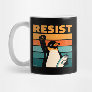 Resist-Penguin Mug