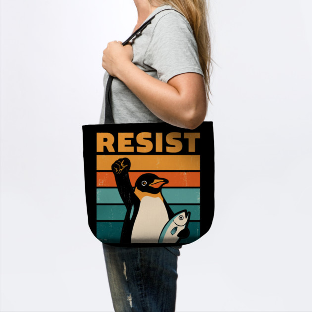 Resist-Penguin by Creatifly Graphic Tees
