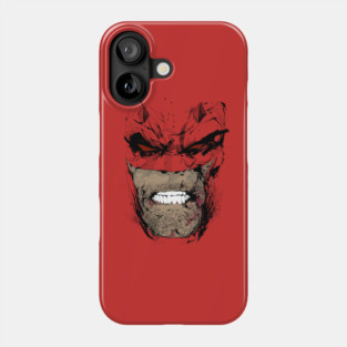Red Full Face Phone Case