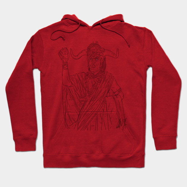 Temple of Doom: KALI MAAA [Outline] Hoodie by 51Deesigns
