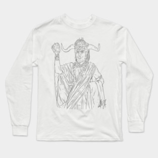 Temple of Doom: KALI MAAA [Outline] Long Sleeve T-Shirt