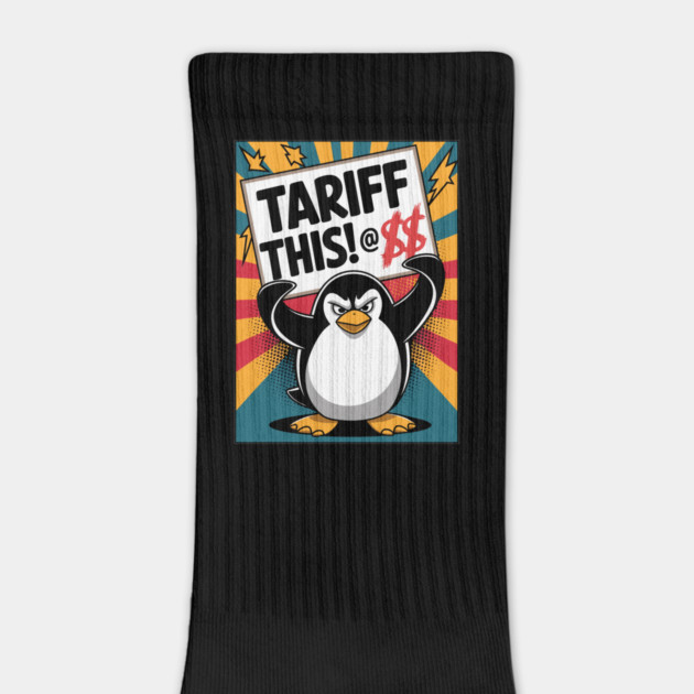 Tariff This! Funny Protest Penguin Anti-tariff by creative