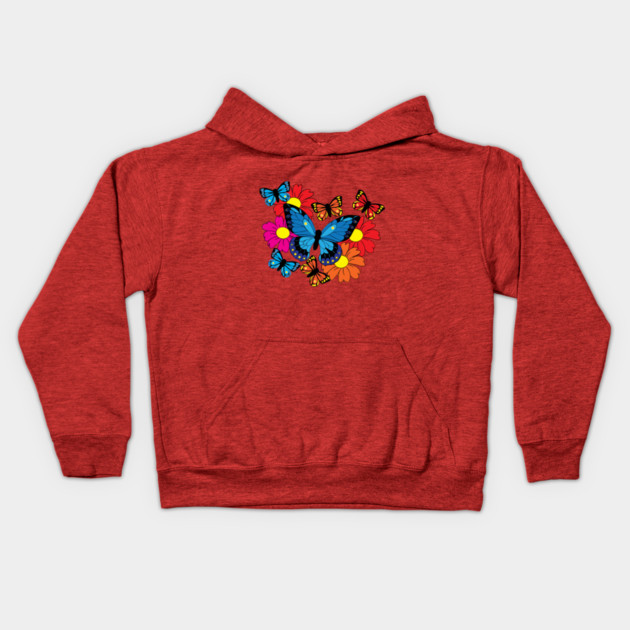 Butterflies Kids Hoodie by DickinsonDesign