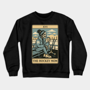 The Hockey Mom Tarot Card Crewneck Sweatshirt