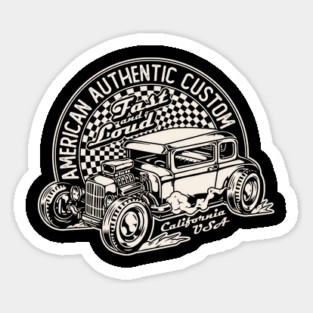 American Custom Hot Rod Sticker