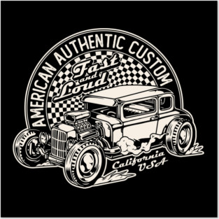 American Custom Hot Rod Posters and Art